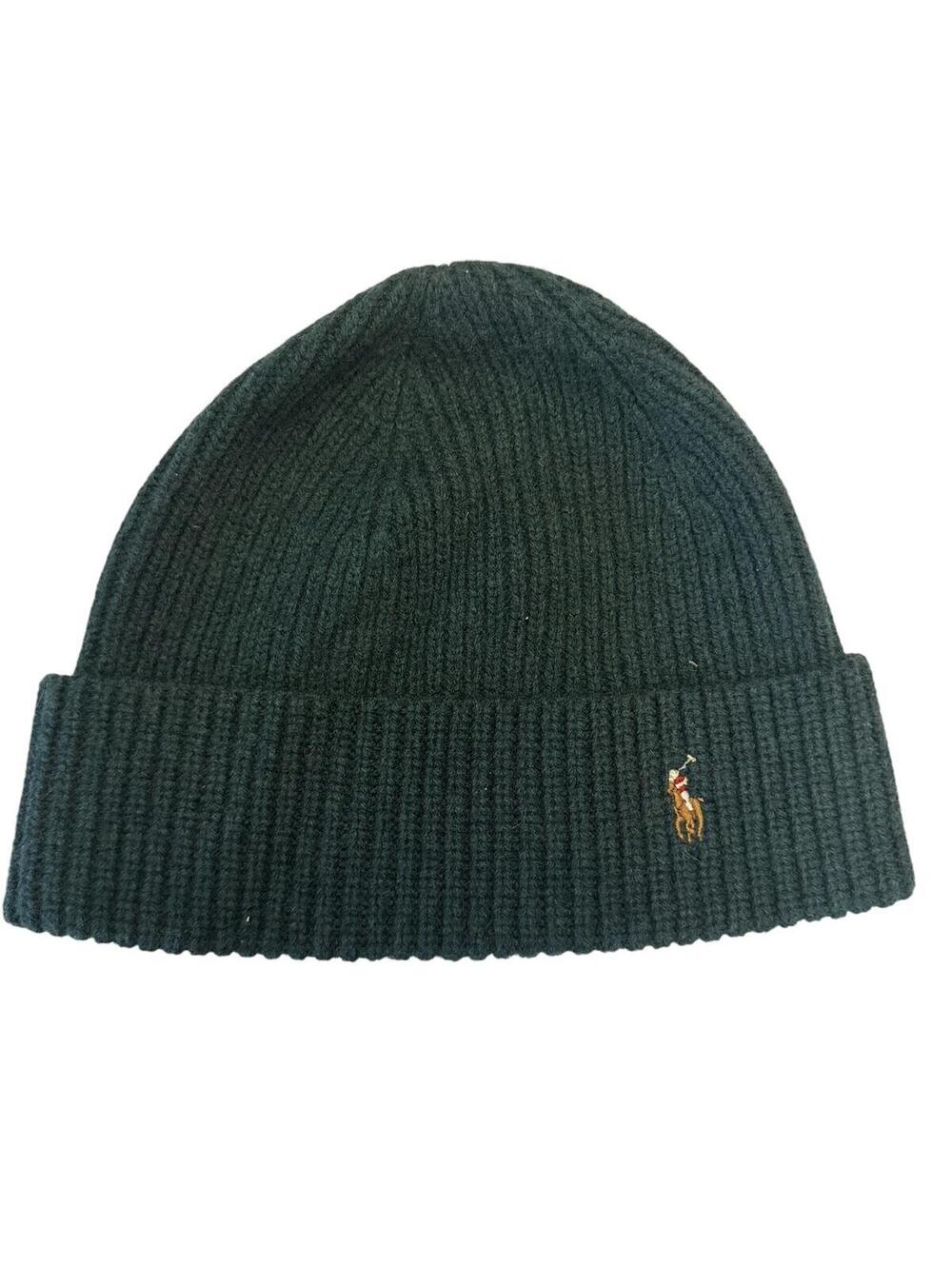 Polo Ralph Lauren Dark Green Ribbed Beanie